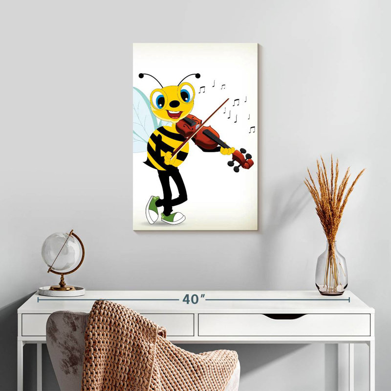 Ashelle Bee Playing Violin, 24" H x 16" W