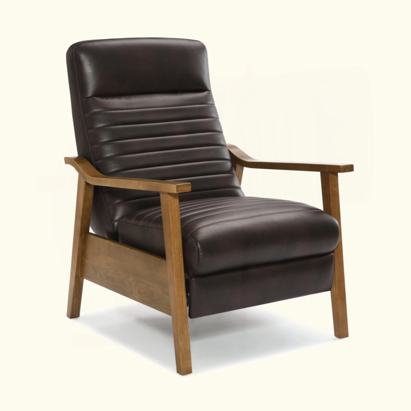 Fauteuil inclinable Asher, Brun foncé