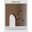 Miroir rotatif ovale en acier inoxydable 360
