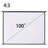 Inbox Zero Electric Projector Screen Projector Screen