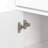 28‘’ Mid-Century White Bathroom Vanity Cabinet With Sink Top, Metal Handles & Solid Wood Frame-755733895