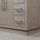 Kamila 48" Carrara White Marble Countertop Bath Vanity in Grey Oak with Faucet and Mirror