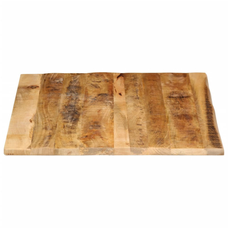 vidaXL Table Top Live Edge Solid Wood Rough Mango, 2.5cm H x 90cm W x 80cm D