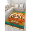 Tapis décoratif multicolore à motif humain et cactus-372504451