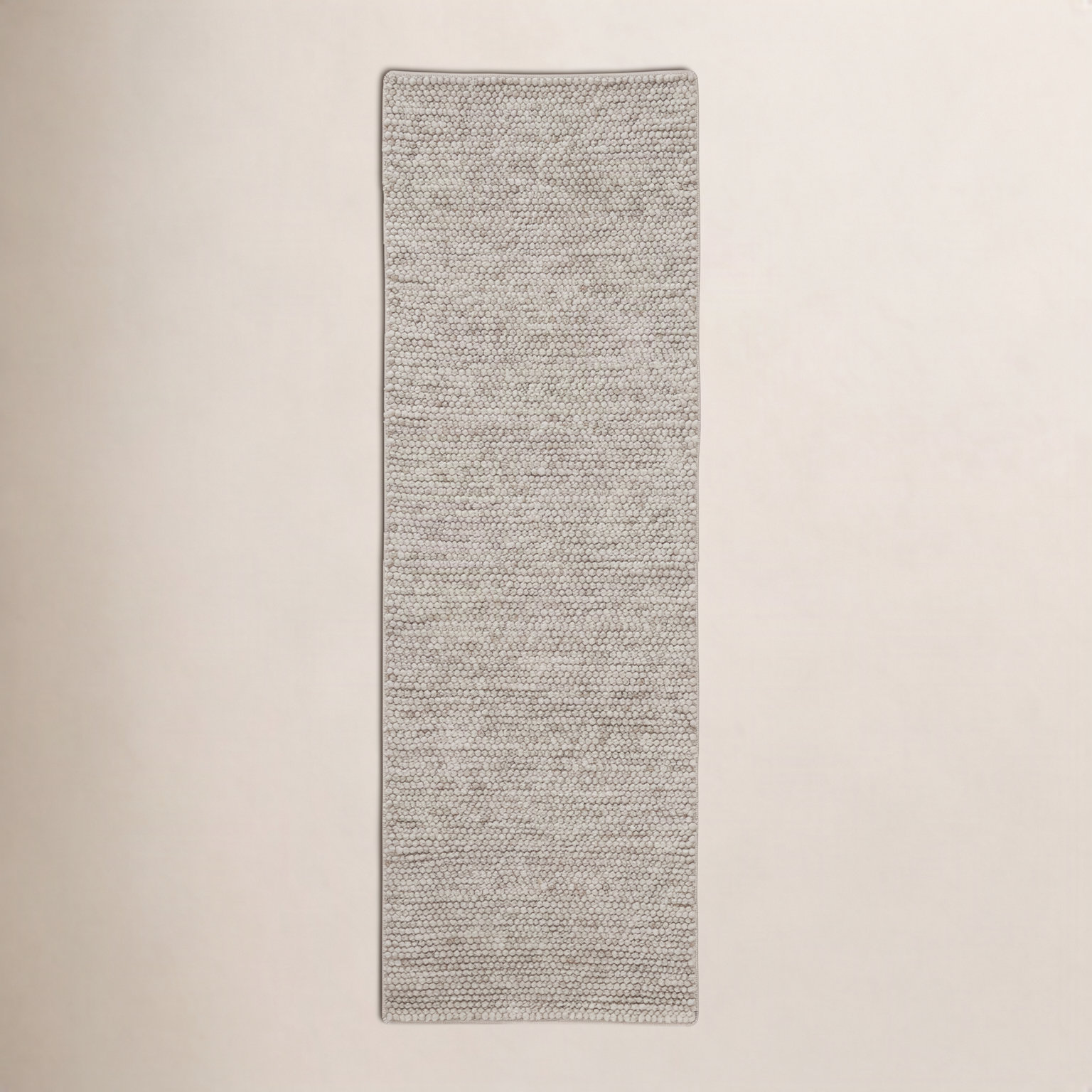 Ackman Flatweave Wool Rug, Beige, Runner 2'6" x 8'