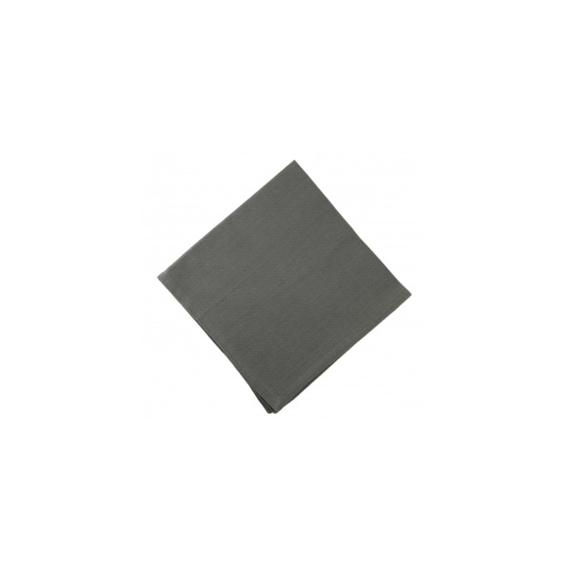 Mariposa Cotton Square Napkin, Dark Gray