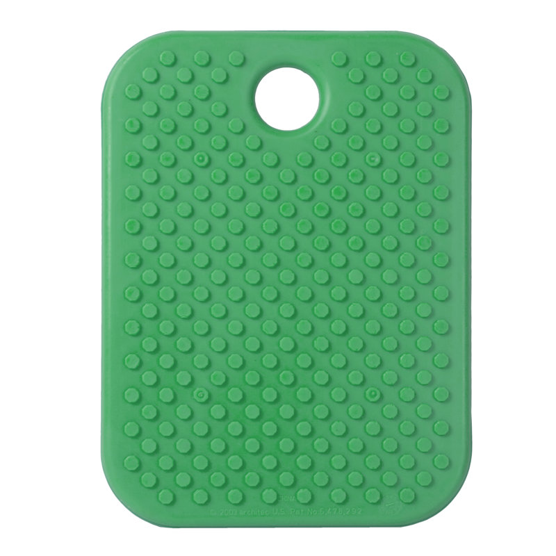 Green Rectangular Plastic Non-Slip Cutting Board