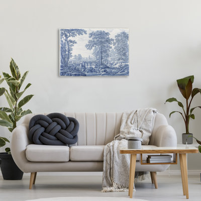 Toile vintage teintée bleue, design par Vintage Hustle