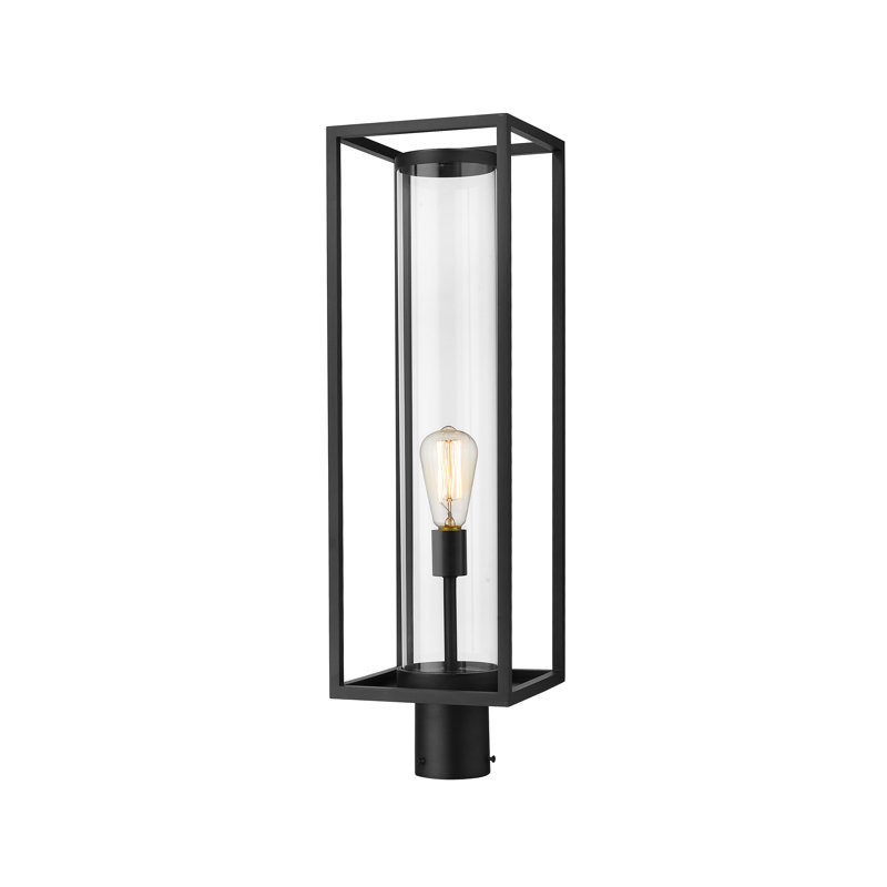 Tête de lanterne 1 lumière Bello, Noir, H 27,75 po x l 8 po x P 8 po