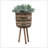 S/3 BAMBOO PLANTERS 11/13/15", BROWN