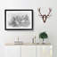 Bird in a Winter Tree in Abstract - Picture Frame Graphic Art Print-55685955-55685954