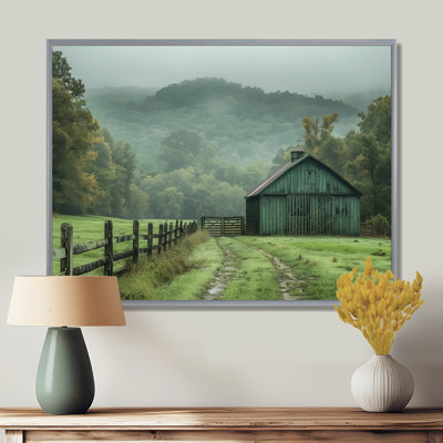 Green Summer Barn Farming Heritage - Barn Wall Art