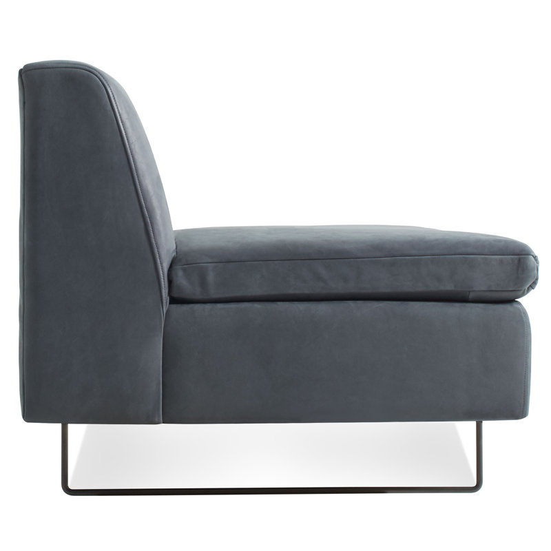 Bonnie And Clyde Sofa, Ink Genuine Leather