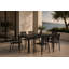 Ensemble de salle à manger de patio en métal pour 6 personnes avec table rectangulaire Aynura-328746000