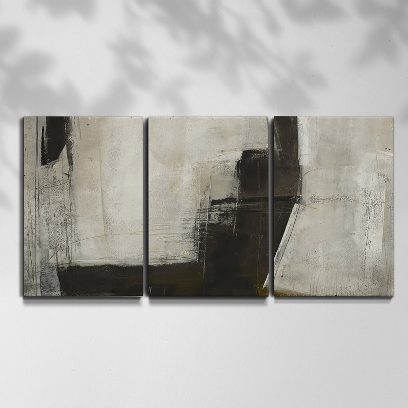 White Peony - Multi Piece Framed Canvas, 36" H x 72" W x 2" D