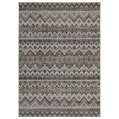Machine Washable Area Rugs 5x7 Boho Geometric Large Rug for Bedroom Low Pile Soft Non-Slip Throw Floor Mat Braided Print Accent Carpets for Living Room Nursery Playroom Brown