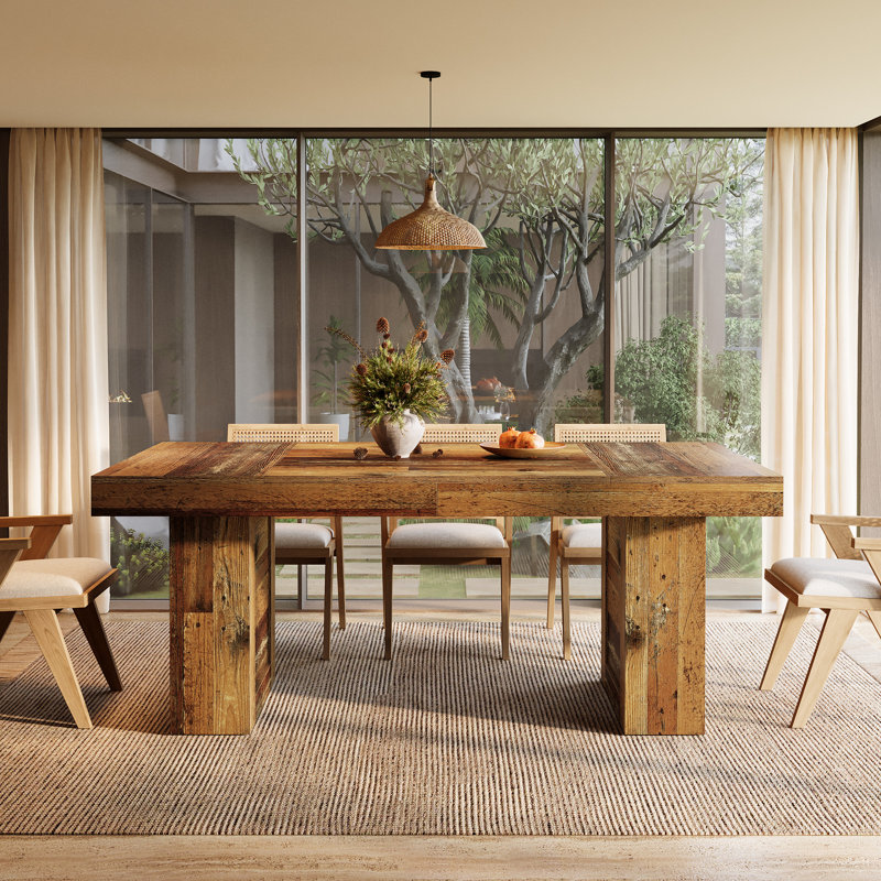 Dining Table, Mix Brown
