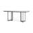 Wainwright Marble Top Metal Base Dining Table