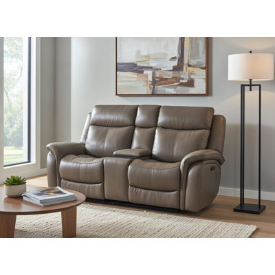 Causeuse inclinable électrique en cuir Grayson