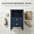 Winston 2-Drawer Nightstand with Open Shelf, Brushed Gold Knobs, Fluted Tapered Legs, No Assembly Required-1175544215