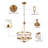 Boho Farmhouse 4-Light Beaded Pendant Lighting