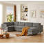 Canapé modulaire moderne, canapé convertible 6 places-1992374395