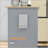 Rolling Kitchen Island Cart, Portable Serving Trolley Table With Drawer, Adjustable Shelf And 2 Towel Racks