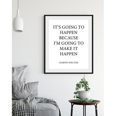 Text - Single Picture Frame Print