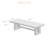 Rectangular solid wood executive desk