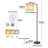 Floor Lamp For Living Room, Led Standing Lamp Tall Industrial Floor Lamp Reading For Bedroom, Office