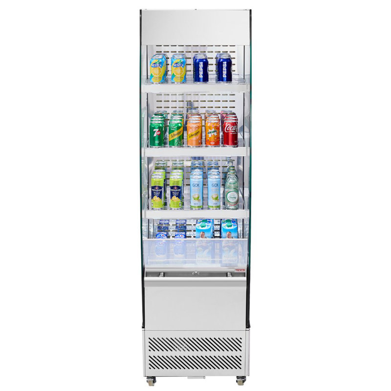Open Air Merchandiser 3-Tier Display Cooler with Air Curtain 7.8cu.ft.