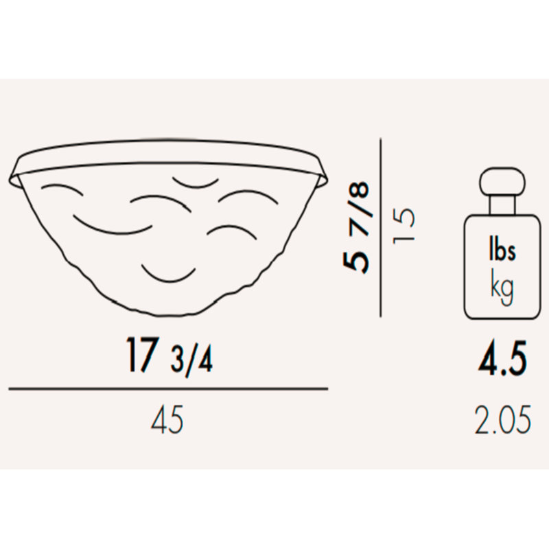 Moon Decorative Bowl, Fume
