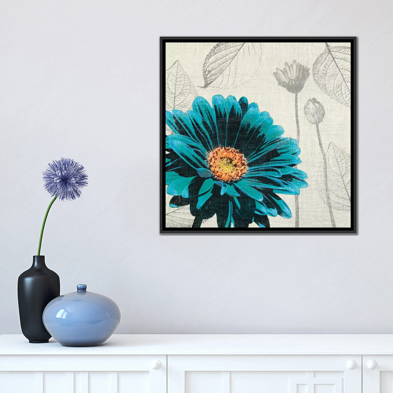 " A Touch Of Colour II " by Tandi Venter, No Matte, Black Framed Canvas, 18" H x 18" W x 1.5" D