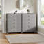 Commode pour chambre à coucher avec 5 tiroirs, commode moderne de 32 po de largeur avec poignée en métal-876485818