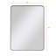 Miroir mural 30 po x 40 po noir avec cadre rectangulaire en métal-1805569609