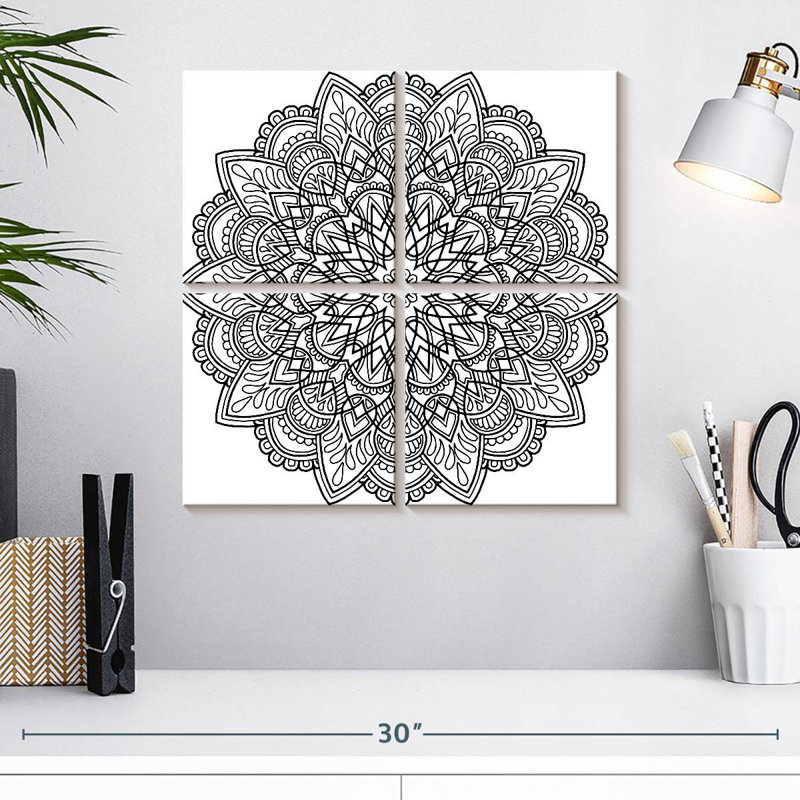 Mandala méditatif Kerner, H 18 po x l 18 po