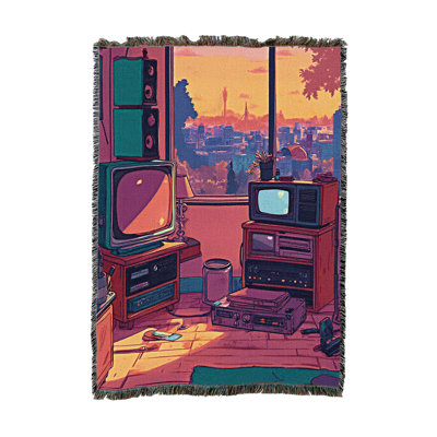Pure Country Weavers Game Room Tapestry Throw Blanket Woven from Cotton - Made in The USA (54x62)