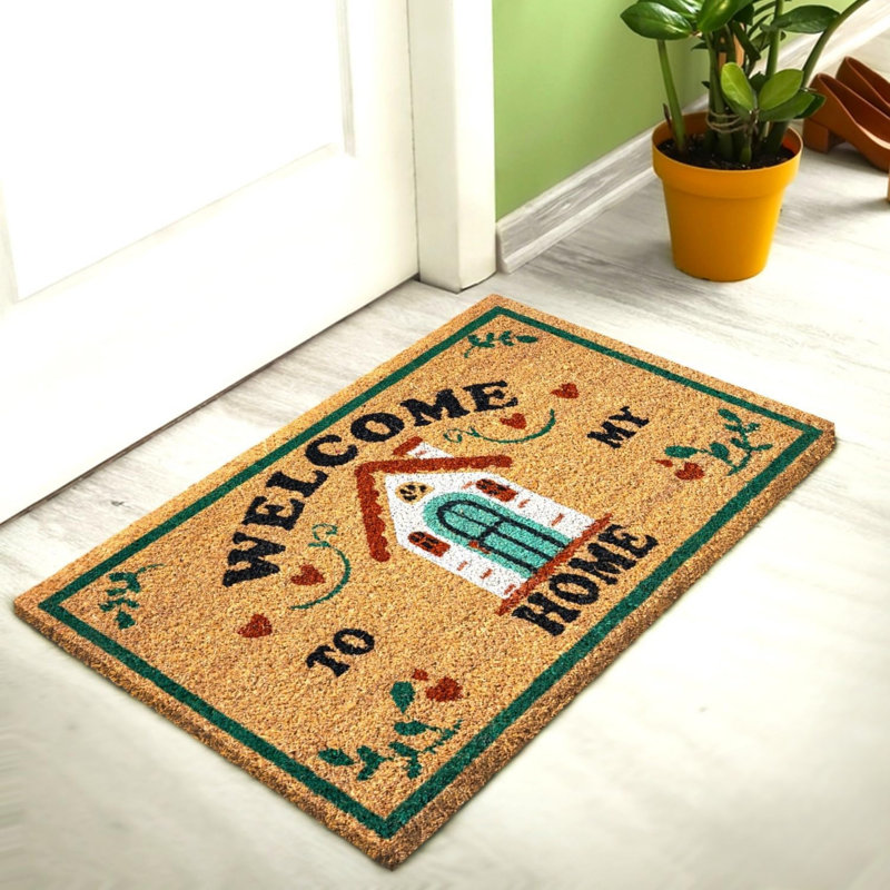 Non-Slip Geometric Doormat