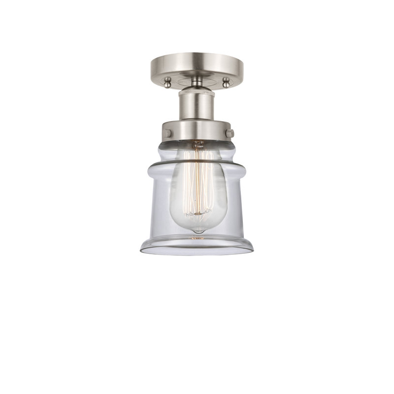 Plafonnier semi-encastré en verre Alvi, Bronze frotté à l'huile, Blanc mat, 5-1/2" H x 5-1/4" D