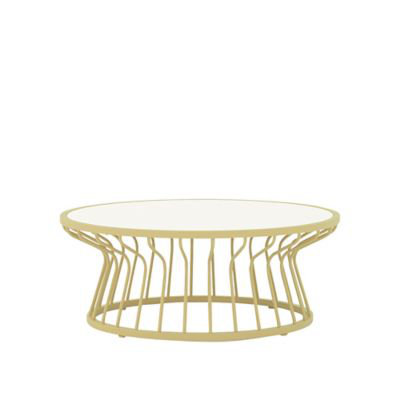 Kali Outdoor Round Coffee Table, Green