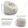 Wayfair Basics Trule Standard Bean Bag chair with Supportive Ottoman Soft Fabric Sofa chair