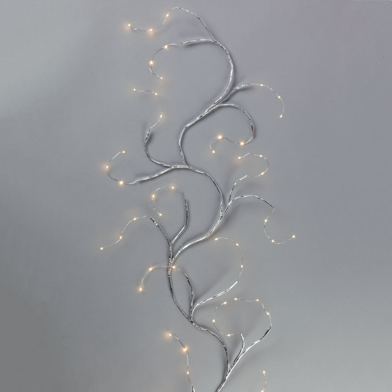 Ensemble de 2 guirlandes lumineuses d'intérieur / d'extérieur éclairées à micro-DEL de 72 po de long à micro-DEL