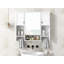 Armoire murale de salle de bain moderne avec miroir 35 po x 28 po