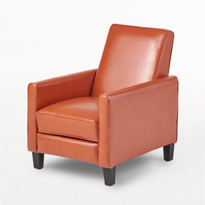 Licause 27" Wide Faux Leather Manual Club Recliner by Red Barrel Studio