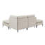 Canapé modulaire rembourré avec pieds en métal-955132354
