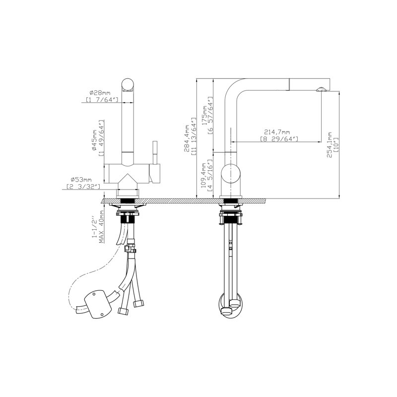 Belfry Kitchen Gaiser Pull Out Kitchen Faucet