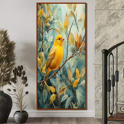 Décoration murale Campbell au pinson doré au printemps II - Oiseau