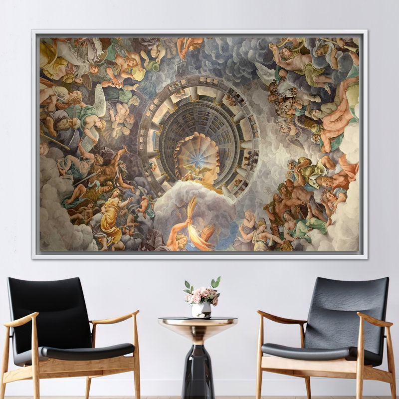 Print on Canvas, 20 cm H x 30 cm W, White Floater Framed