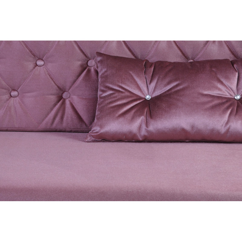 Glamour 3 Seater Sleeper, Pink