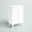 Commode à 4 tiroirs de 26,5 po de largeur Breux-1522145080